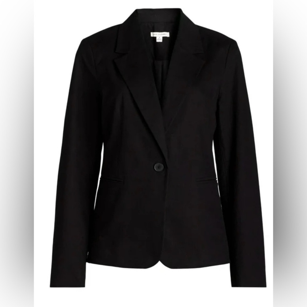 Free Assembly Single Breasted Blazer; Black; Size M